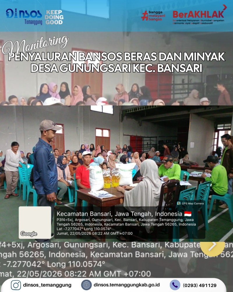 Monitoring Penyaluran Bansos