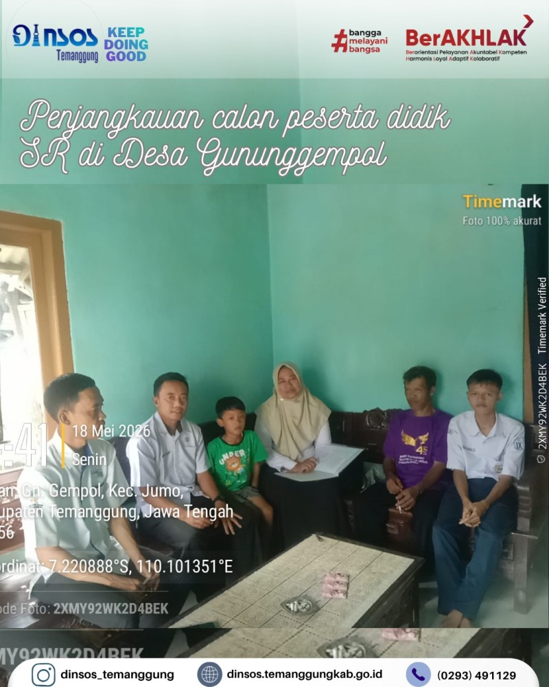 Penjangkauan Calon Peserta Didik Sekolah Rakyat