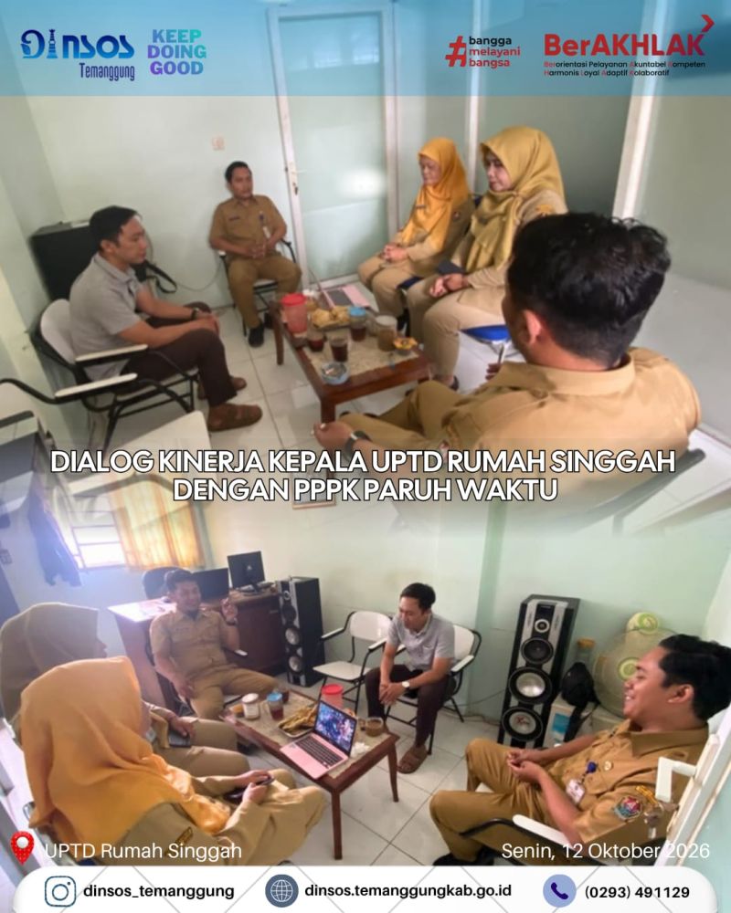 Dialog Kinerja dan Penyusunan SKP PPPK Paruh Waktu UPTD Rumah Singgah Temanggung