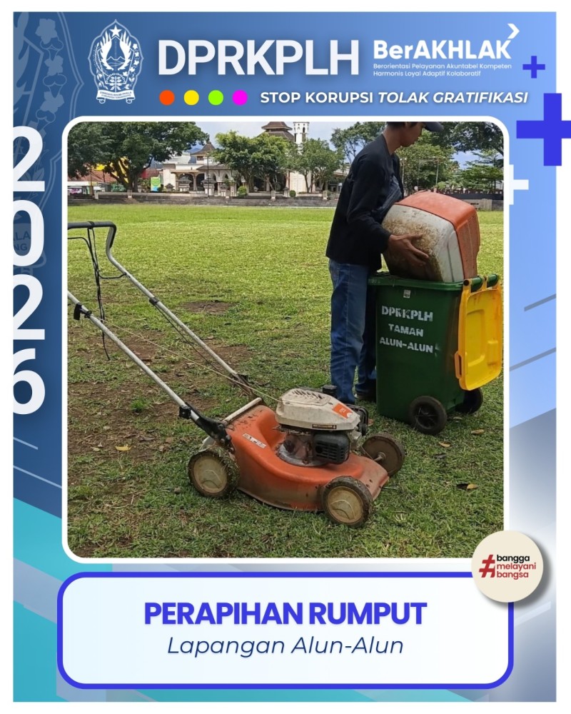 pemeliharaan Ruang Terbuka Hijau (RTH) Oleh  DPRKPLH Kab. Temanggung