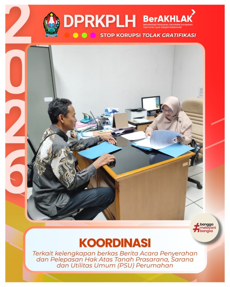 Progres Penyerahan PSU: Koordinasi Bidang Perkim DPRKPLH bersama BPKPAD Temanggung