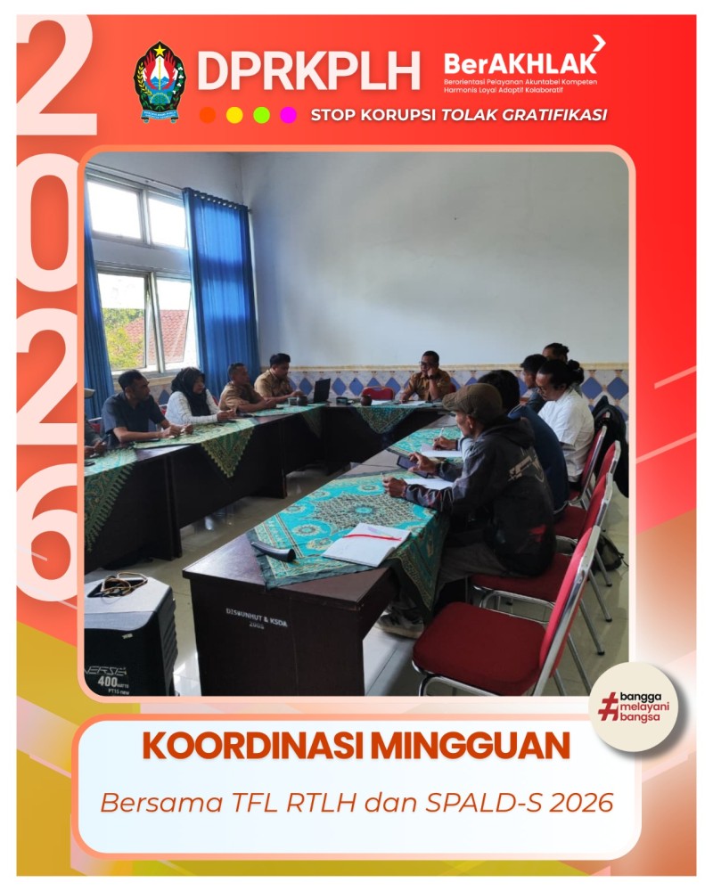 Koordinasi Mingguan Bidang Perkim Bersama TFL DPRKPLH Temanggung
