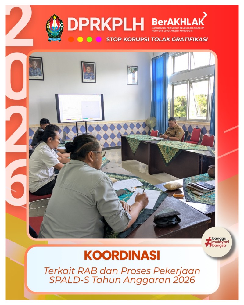 Koordinasi Progres dan RAB SPALD-S TA 2026 oleh DPRKPLH Temanggung