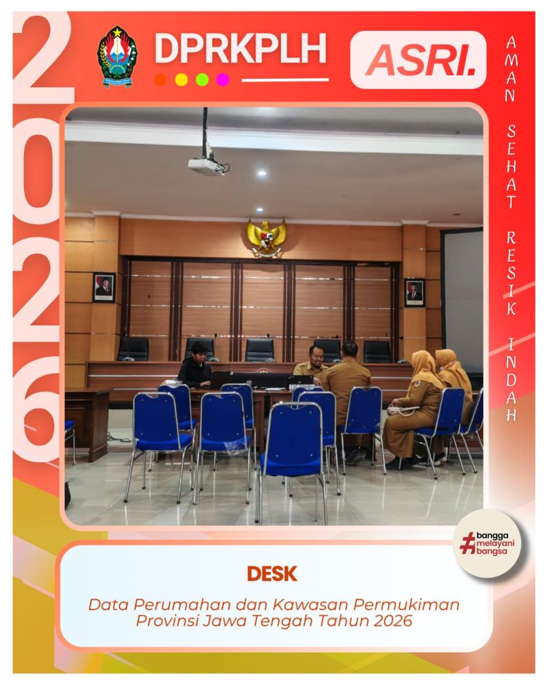 DPRKPLH Temanggung Ikuti Desk Data Perumahan dan Kawasan Permukiman Jawa Tengah 2026