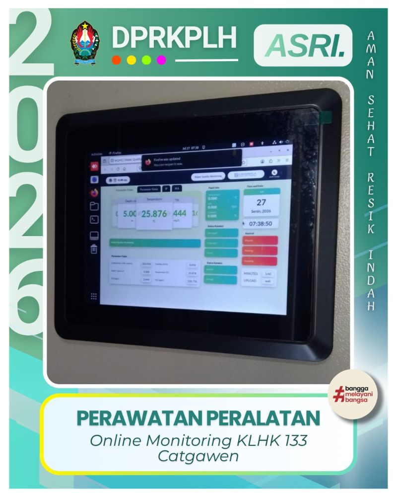 DPRKPLH Rawat Stasiun Monitoring KLHK 133 di Catgawen Temanggung