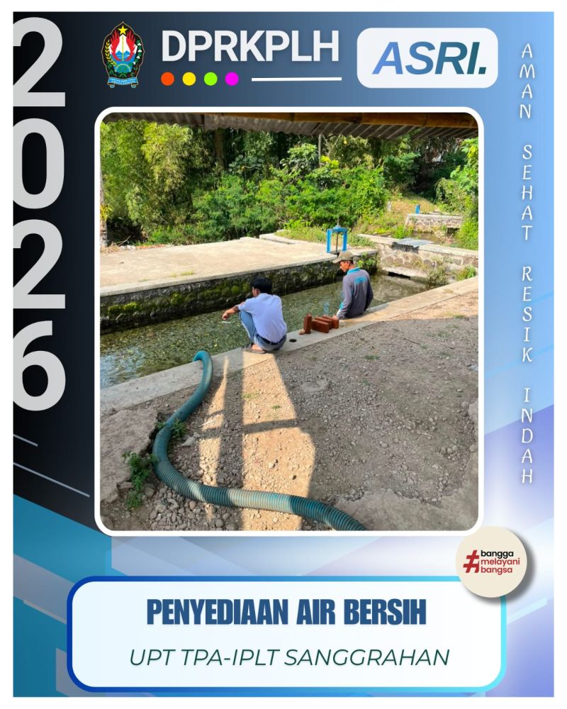 Tanggap Kemarau, Petugas TPA-IPLT Sanggrahan Temanggung  Amankan Pasokan Air Bersih