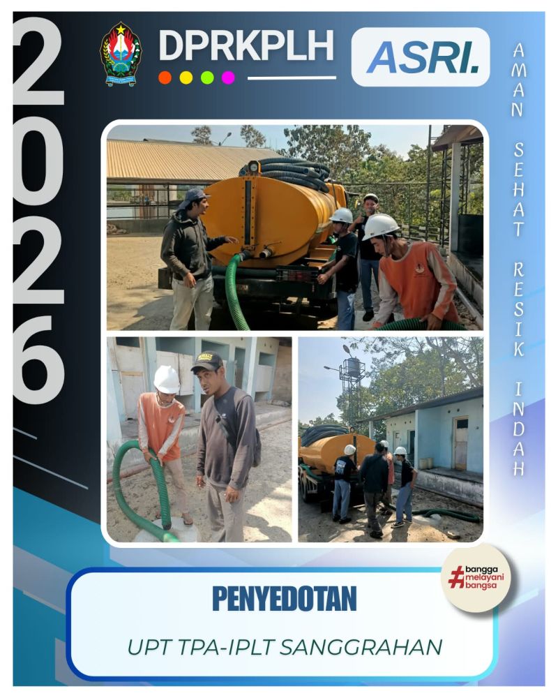 Komitmen Layanan Berkala, IPLT Sanggrahan Sedot Lumpur Tinja Perusahaan