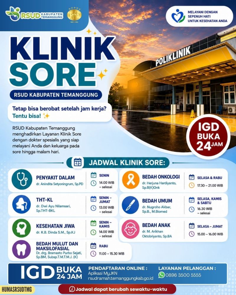 KLINIK SORE RSUD KABUPATEN TEMANGGUNG