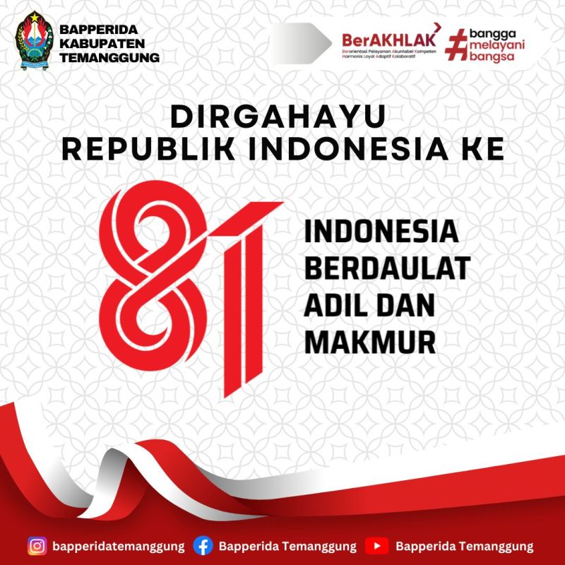 Dirgahayu Republik Indonesia Ke 81 Tahun