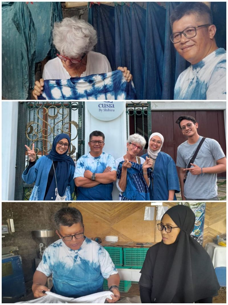 Pensiunan Guru Seni Asal Prancis Sengaja ke Temanggung demi Selami Rahasia Pewarna Alami Indigo Strobilanthes Cusia