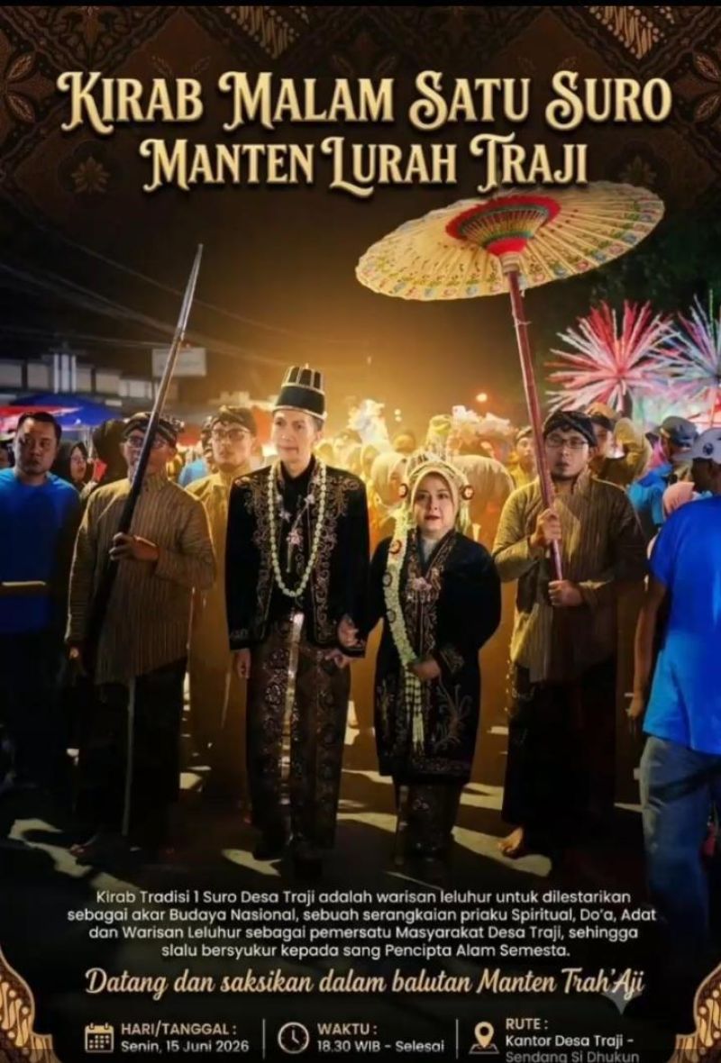 Kirab Malam Satu Suro Manten Lurah Traji