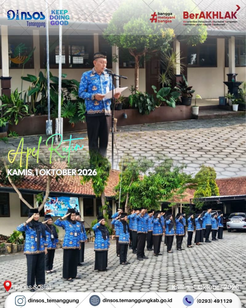Apel pagi Dinas Sosial