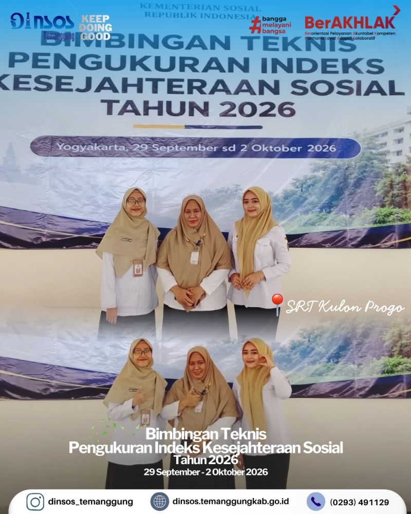 BIMBINGAN TEKNIS PENGUKURAN INDEKS KESEJAHTERAAN SOSIAL (IKESOS) TAHUN 2026