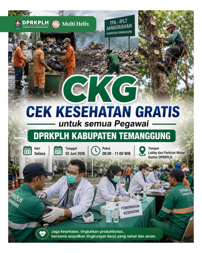 Cek Kesehatan Gratis (CKG) DPRKPLH Kabupaten Temanggung