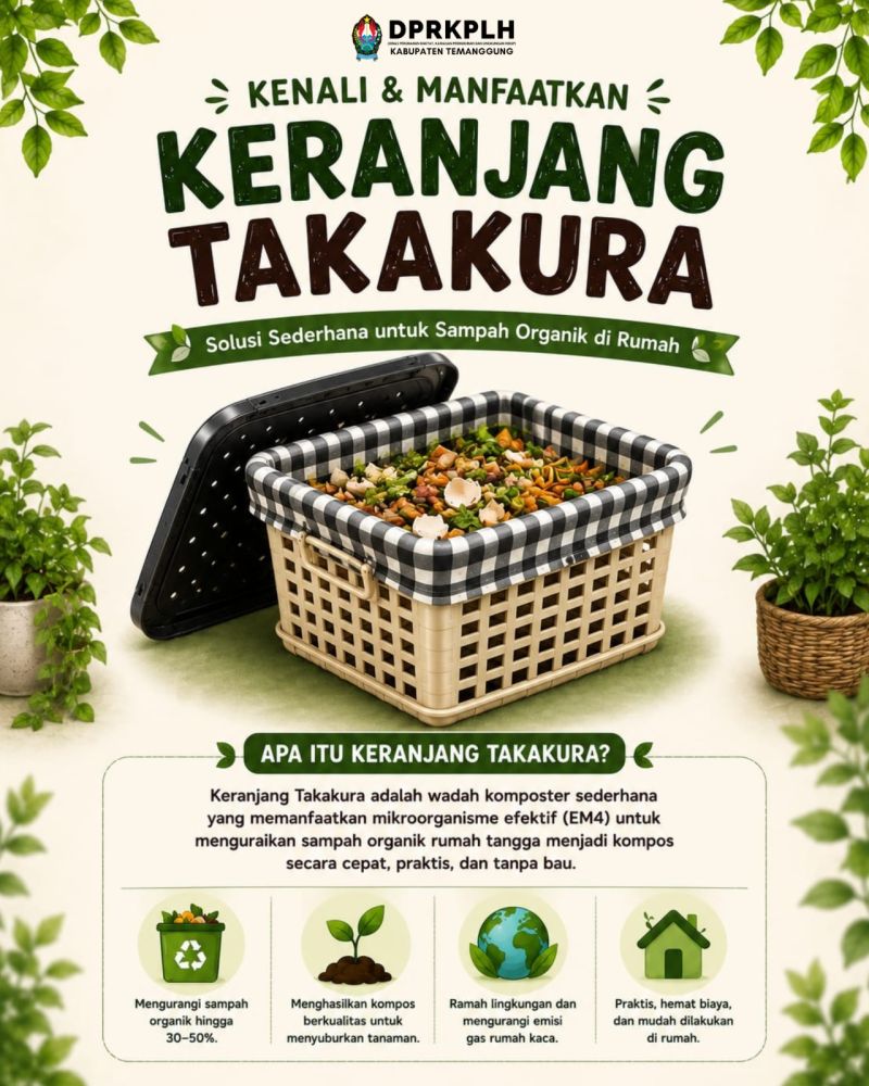 Keranjang Takakura: Solusi Kompos Praktis di Lahan Terbatas