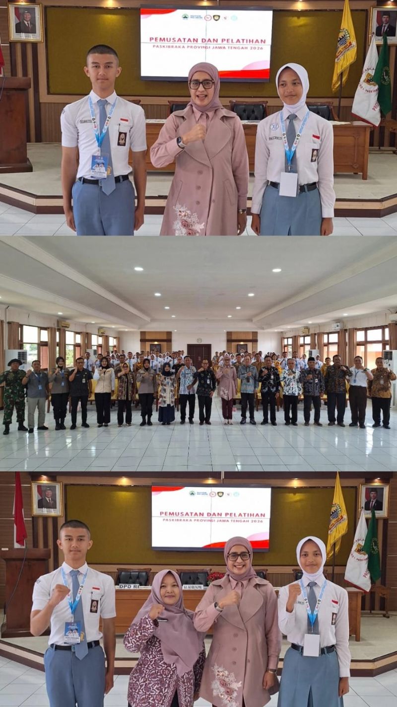 UPACARA PEMBUKAAN PEMUSATAN PENDIDIKAN DAN PELATIHAN PASKIBRAKA PROVINSI JAWA TENGAH TAHUN 2026