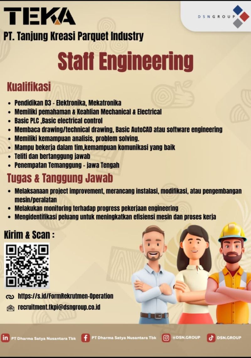 LWOONGAN KERJA PT TKPI