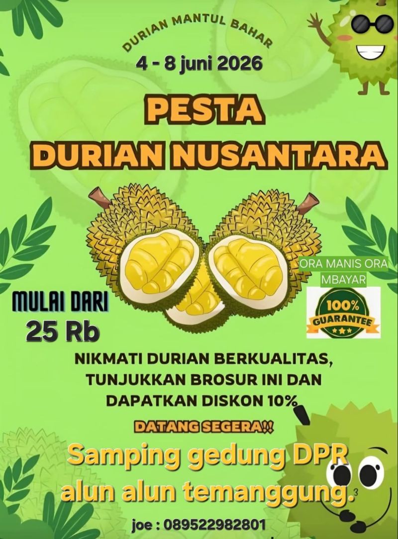PESTA DURIAN NUSANTARA 2026