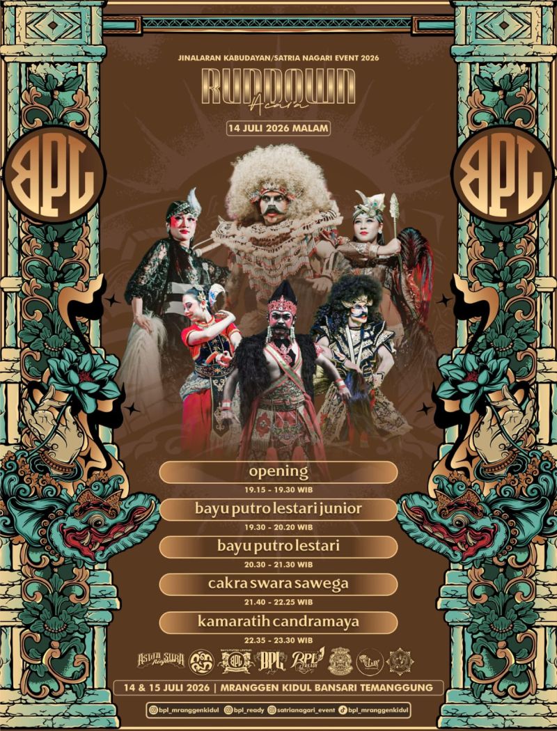 RUNDOWN ACARA JINALARAN KABUDAYAN / SATRIA NAGARI EVENT 2026