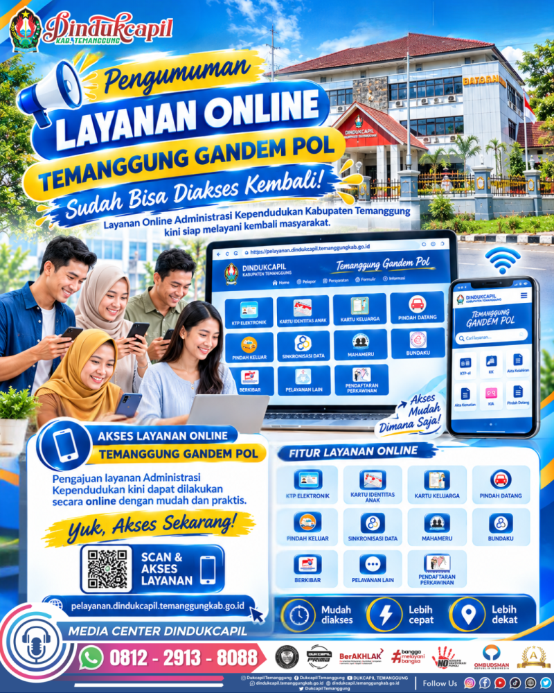 LAYANAN ONLINE TEMANGGUNG GANDEM POL SUDAH BISA DIAKSES KEMBALI